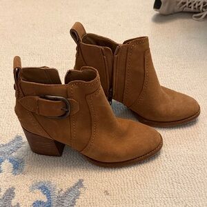 UGG Brown Ankle Booties with Buckle Detail